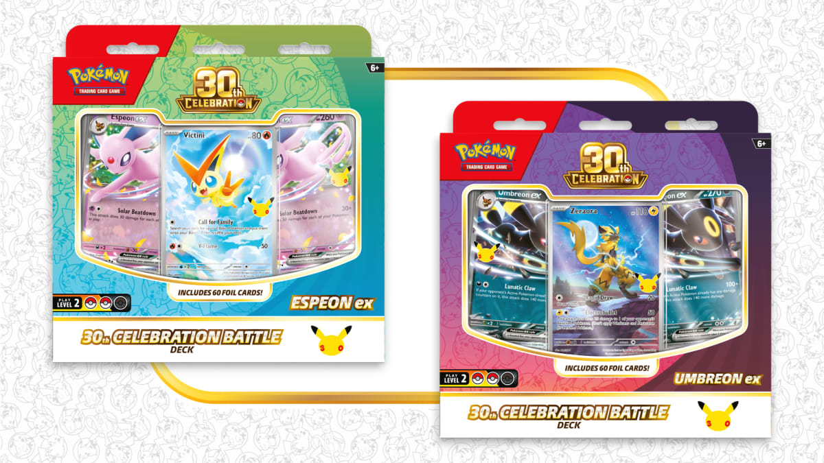 Pokémon TCG 30th Celebration 太阳伊布 ex 与月亮伊布 ex 对战牌组